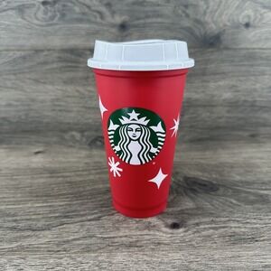 Starbucks 2022 Reusable Holiday Cup 25th Anniversary Red Limited Edition‎